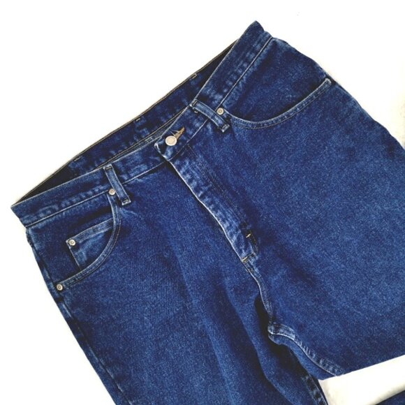 Wrangler Men's 36 x 32 Blue Cotton Regular Jeans - Picture 2 of 12